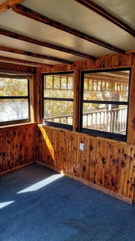 Sun Room off covered wood deck